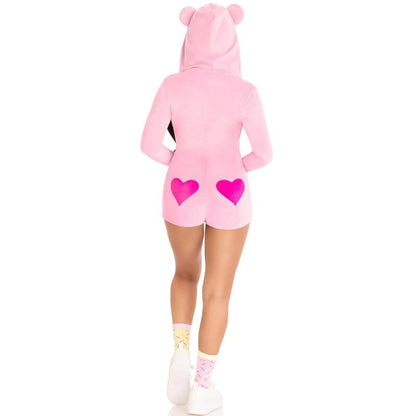 Leg Avenueteddy Bear Velvet Bodysuit Pink M | Niks.fi verkkokauppa