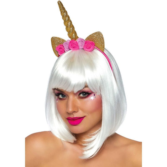 Leg Avenueunicorn Flower Headband Gold | Niks.fi verkkokauppa