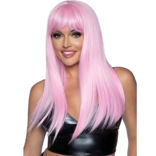 Leg Avenuelong Straight Bang Wig Pink | Niks.fi verkkokauppa