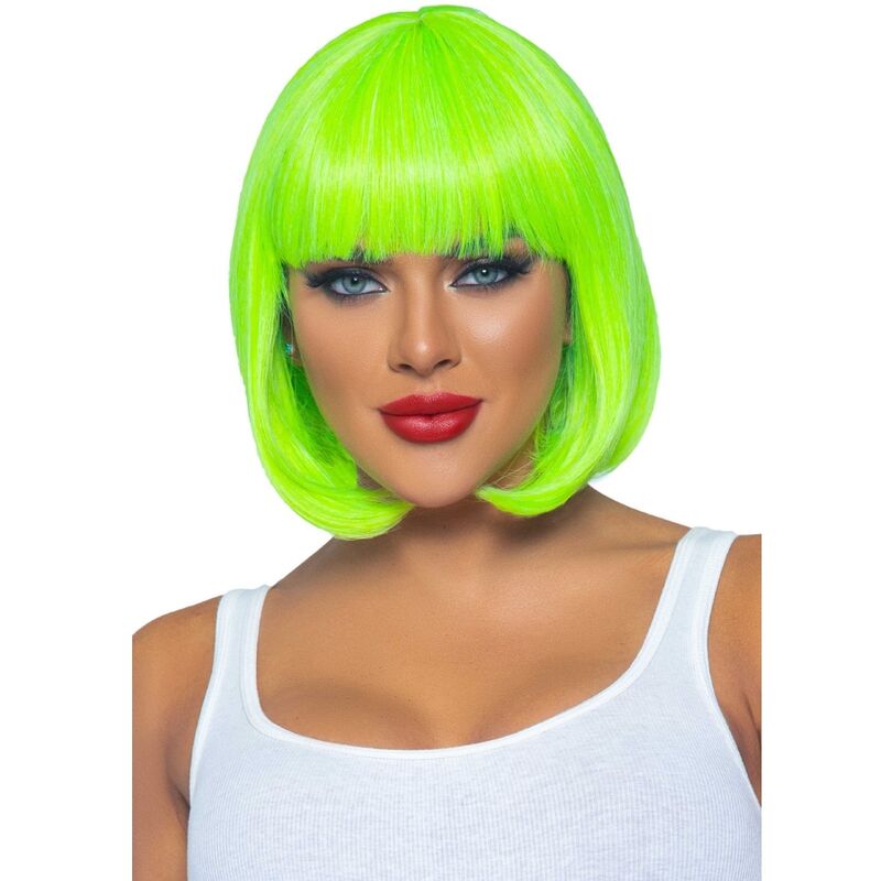Leg Avenuefluorescent Bob Wig Neon Green | Niks.fi verkkokauppa