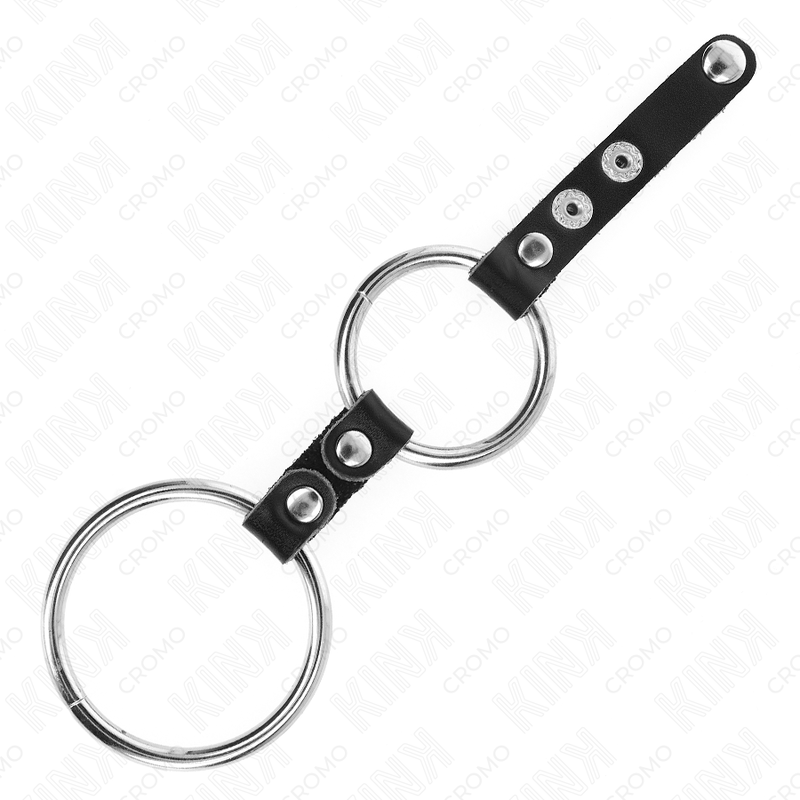 Kinkdouble Penis Ring 3.8 Cm To 5 Cm Connected By Leather | Niks.fi verkkokauppa