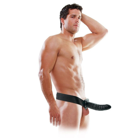 Fetish Fantasy Series 19 Cm Hollow Strap-On Black | Niks.fi verkkokauppa