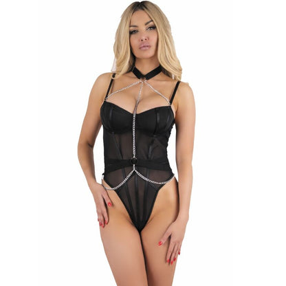Livco Corsetti Fashionrubika Lc Xg079 Body With Choker Black S | Niks.fi verkkokauppa