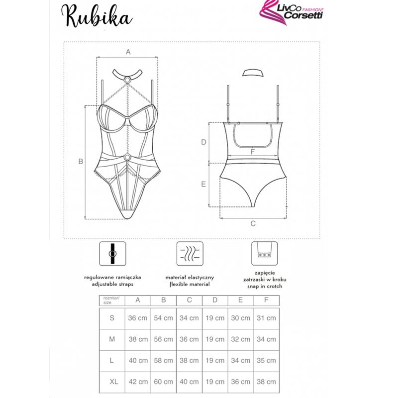 Livco Corsetti Fashionrubika Lc Xg079 Body With Choker Black Xl | Niks.fi verkkokauppa