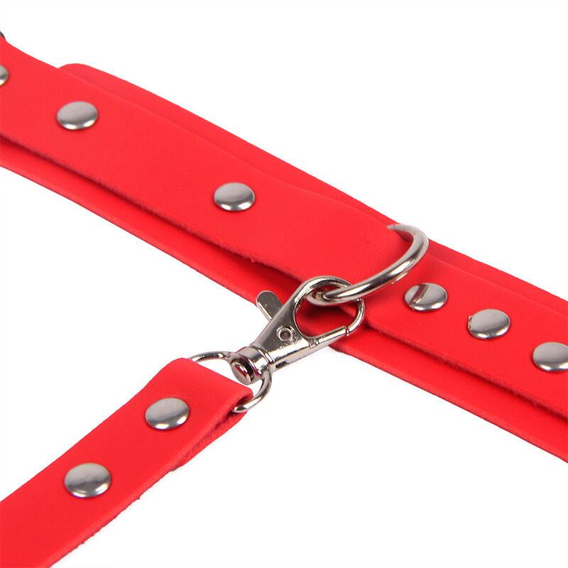 Subblime953706 Handcuffs With Bondage Belt Red One Size | Niks.fi verkkokauppa