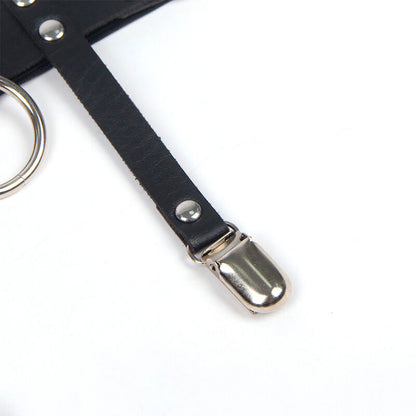 Subblime953744 Adjustable Leather Punk Garter Black One Size | Niks.fi verkkokauppa