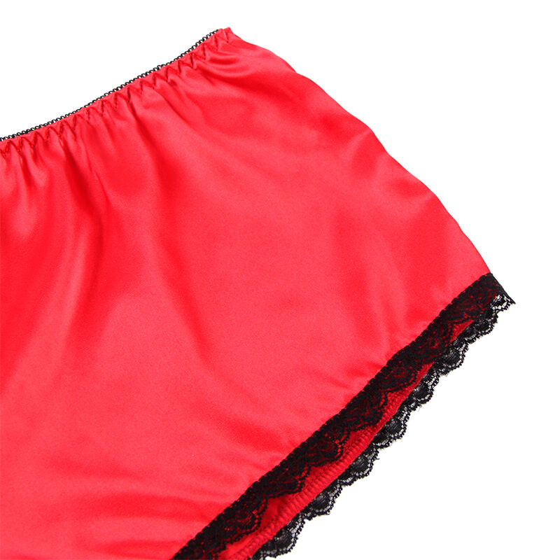 Subblime953898 Silk And Lace Nightgown + Panties Red S/M | Niks.fi verkkokauppa