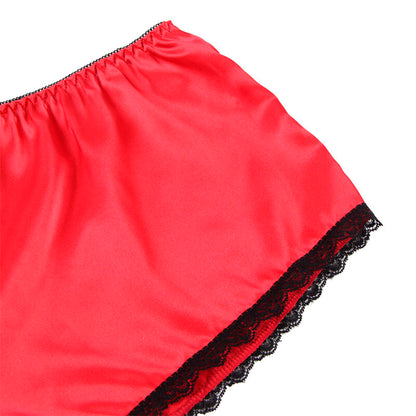 Subblime953898 Silk And Lace Nightgown + Panties Red S/M | Niks.fi verkkokauppa