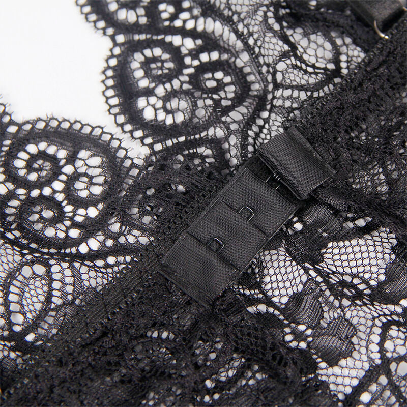Subblime953911 Silk And Lace Nightgown + Panties Black S/M | Niks.fi verkkokauppa