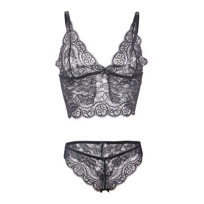 Subblime953911 Silk And Lace Nightgown + Panties Black S/M | Niks.fi verkkokauppa