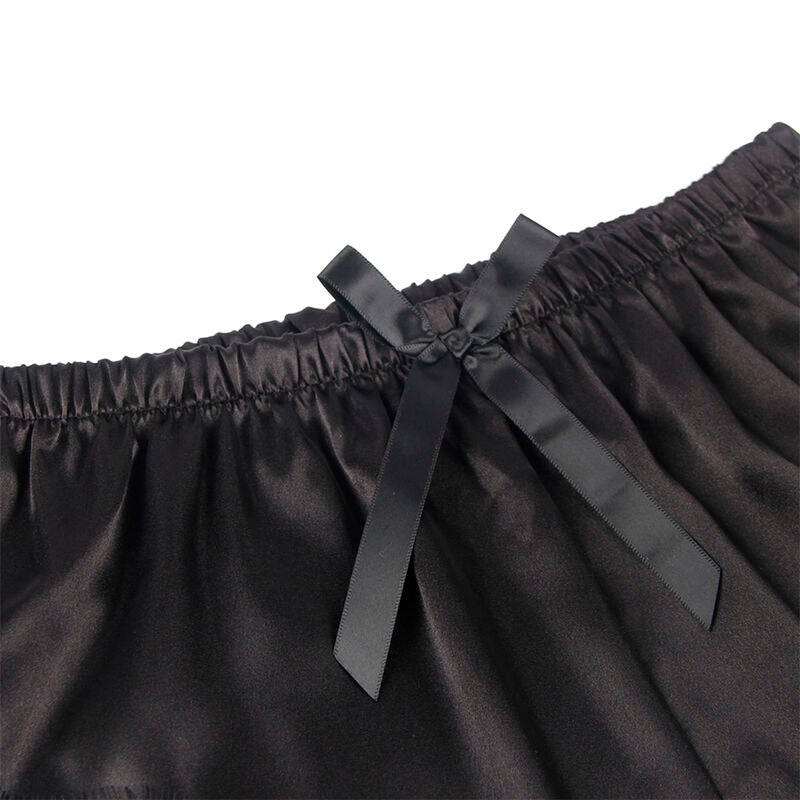 Subblime953942 Casual Silk Nightgown + Lace Pants Black L/Xl | Niks.fi verkkokauppa