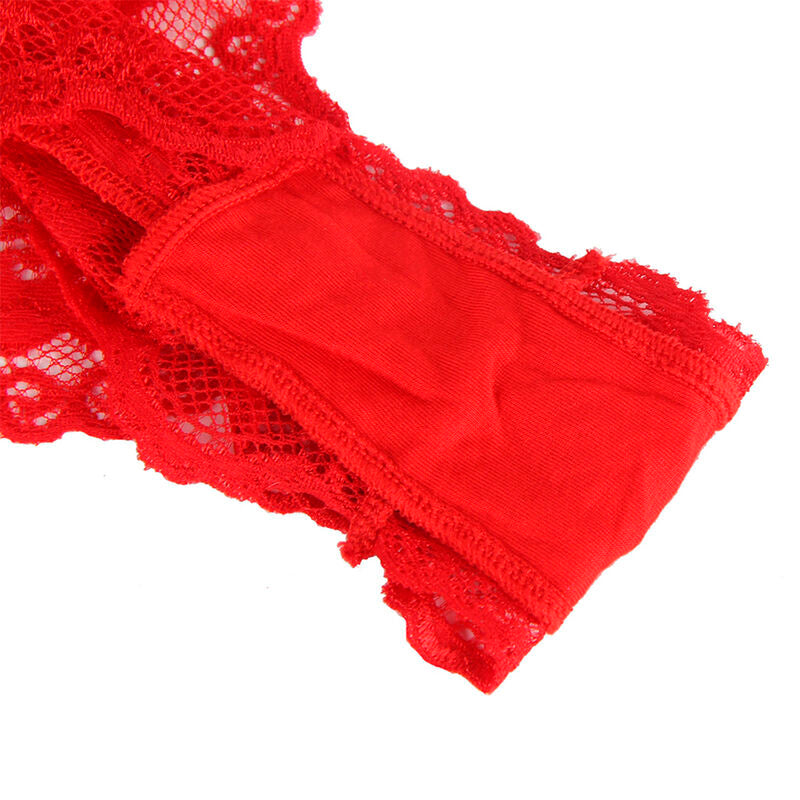 Subblime953973 Sexy Body With Ruffles + Belt Red S/M | Niks.fi verkkokauppa