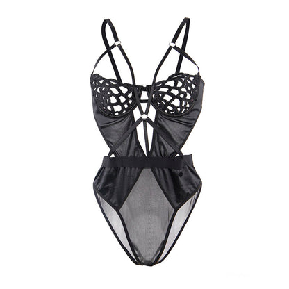 Subblime954055 Sexy Lace Bodysuit Black S/M | Niks.fi verkkokauppa