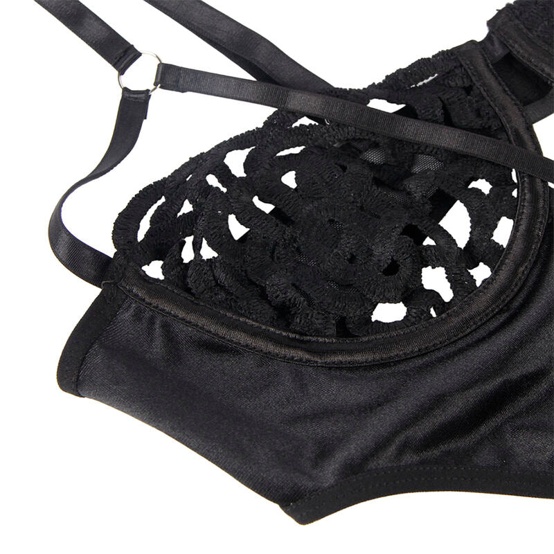 Subblime954055 Sexy Lace Bodysuit Black S/M | Niks.fi verkkokauppa
