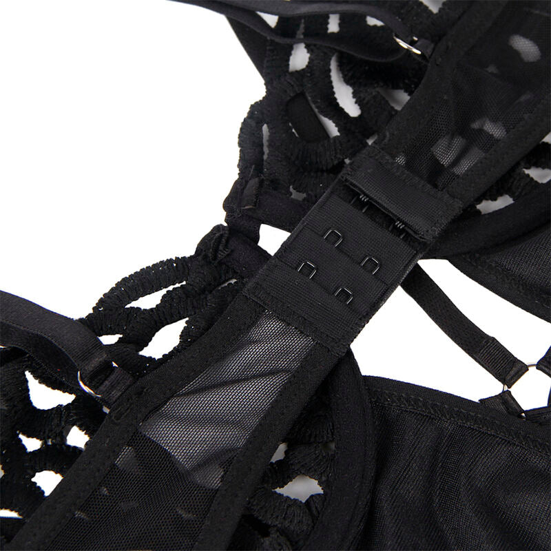 Subblime954055 Sexy Lace Bodysuit Black S/M | Niks.fi verkkokauppa