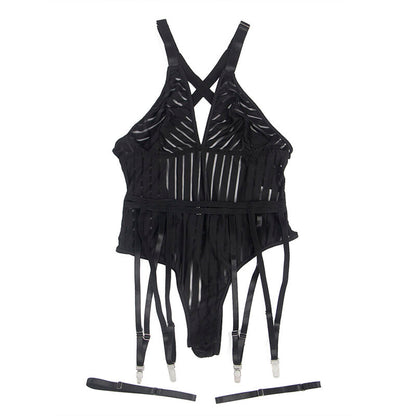 Subblime954147 Body With Garter Belt Black S/M | Niks.fi verkkokauppa