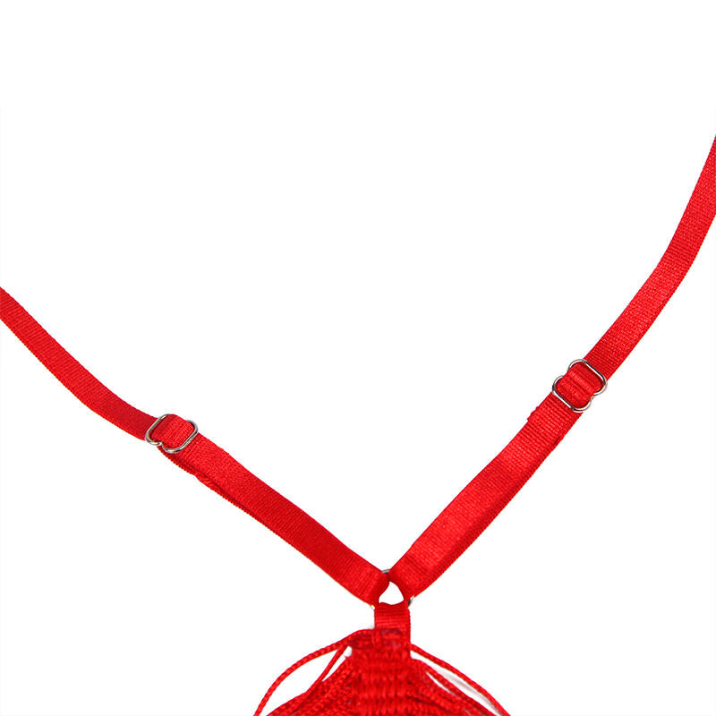 Subblime954246 Strappy Dress + Thong Red S/M | Niks.fi verkkokauppa
