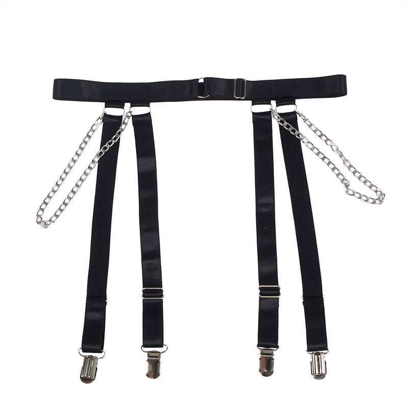Subblime954260 Body With Chains + Garter Belt Black S/M | Niks.fi verkkokauppa