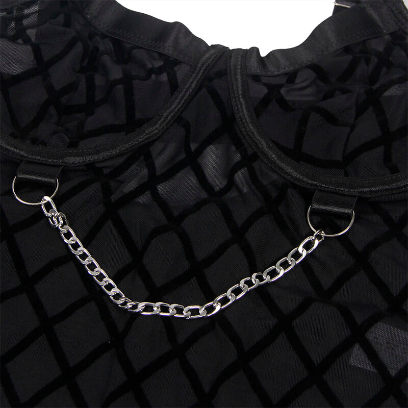 Subblime954260 Body With Chains + Garter Belt Black S/M | Niks.fi verkkokauppa