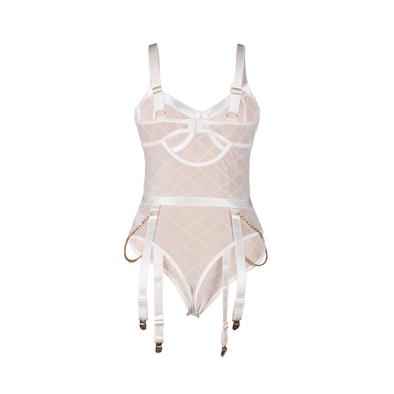 Subblime954291 Body With Chains + Garter Belt White L/Xl | Niks.fi verkkokauppa