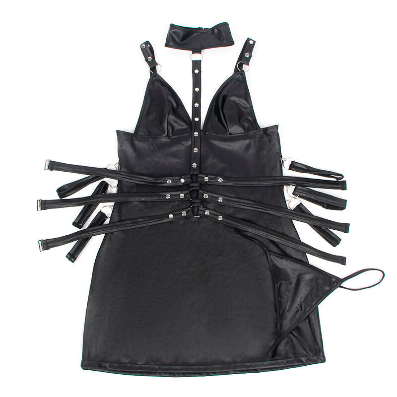Subblime954406 Leather Bondage Dress Black S/M | Niks.fi verkkokauppa