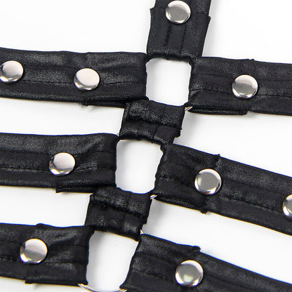 Subblime954406 Leather Bondage Dress Black S/M | Niks.fi verkkokauppa