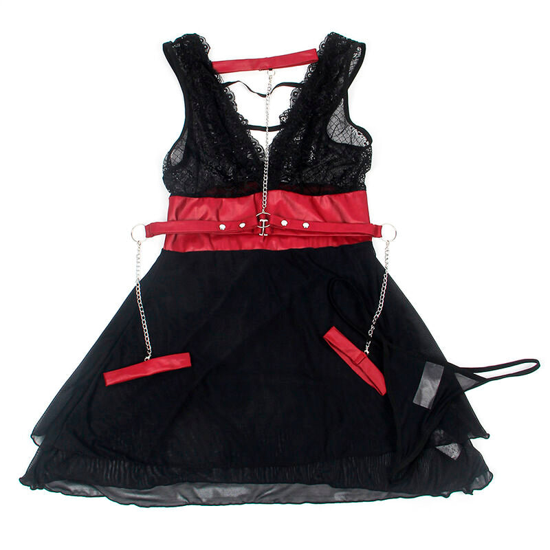 Subblime954420 Lace Bondage Dress Black S/M | Niks.fi verkkokauppa