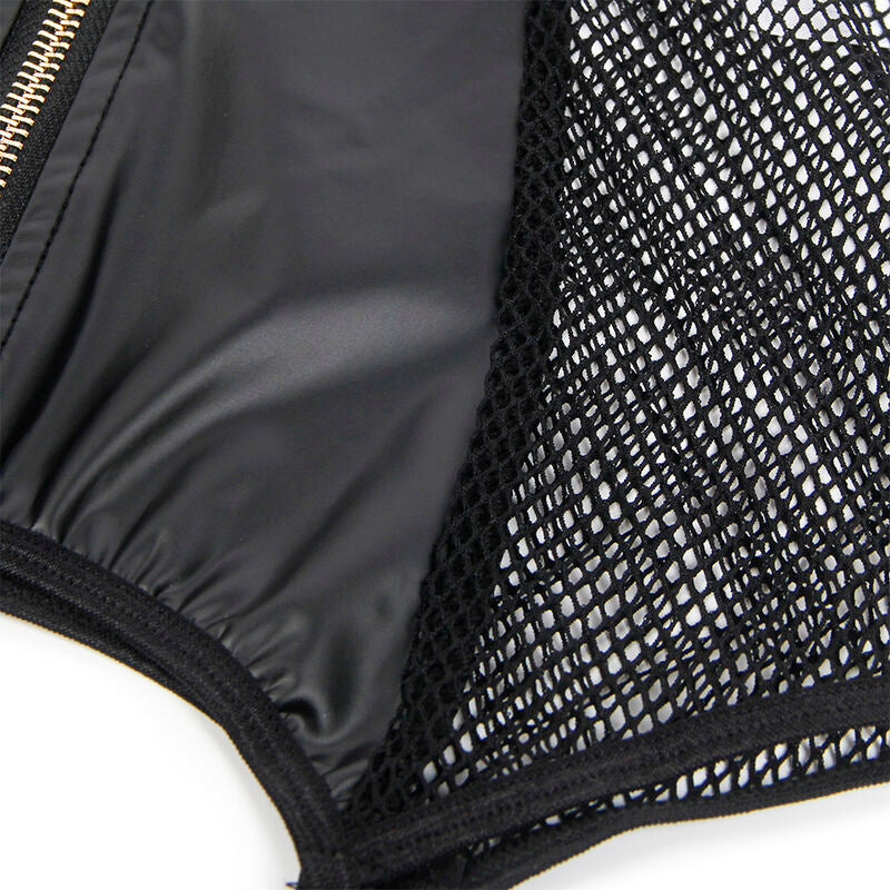Subblime954451 Sexy Mesh Dress Leather Black L/Xl | Niks.fi verkkokauppa