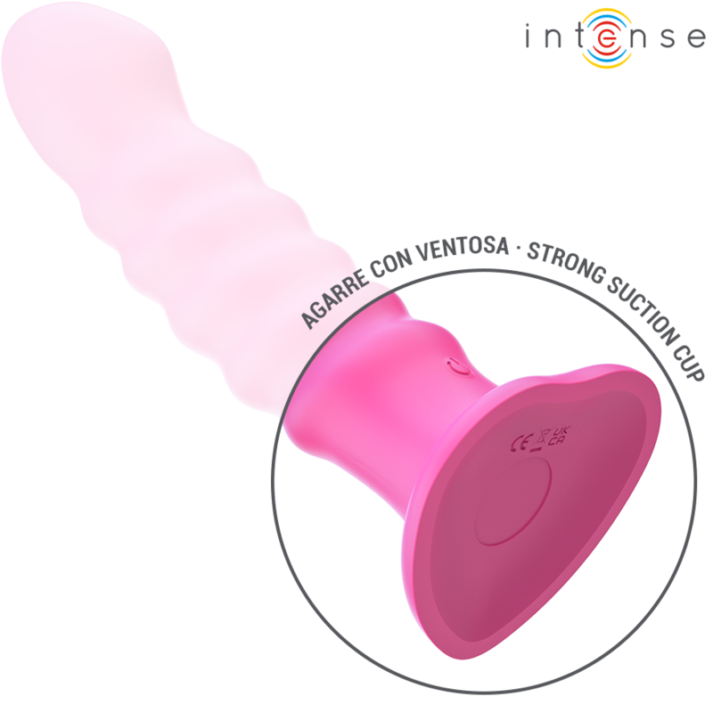 Intensecindy Vibrator Size L Spiral Design 10 Vibrations Pink Remote Control | Niks.fi verkkokauppa