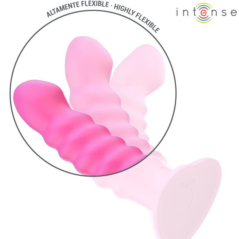 Intensecindy Vibrator Size L Spiral Design 10 Vibrations Pink Remote Control | Niks.fi verkkokauppa