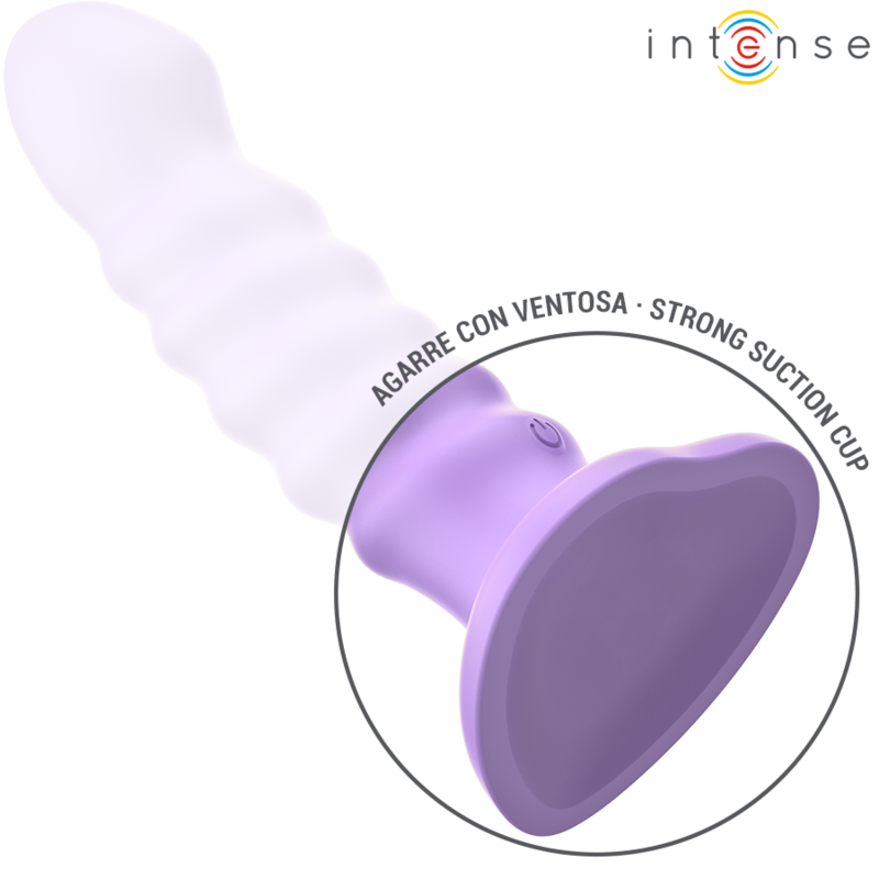 Intensebrenda Vibrator Size M Spiral Design 10 Vibrations Purple Remote Control | Niks.fi verkkokauppa
