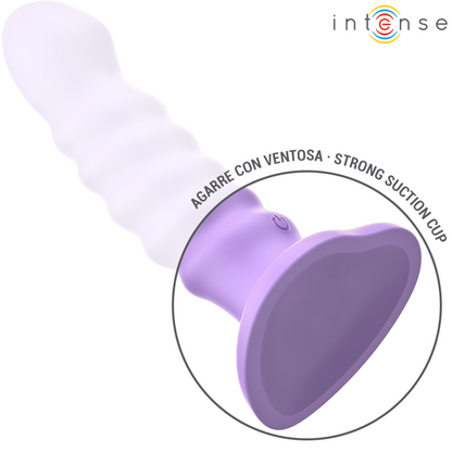 Intensebrenda Vibrator Size M Spiral Design 10 Vibrations Purple Remote Control | Niks.fi verkkokauppa