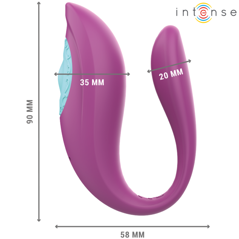 Intenseannie U-Shaped Vibrator And Stimulator Purple Remote Control | Niks.fi verkkokauppa