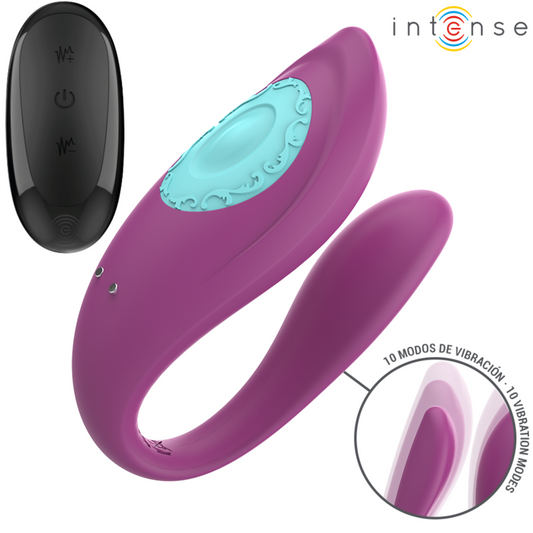 Intenseannie U-Shaped Vibrator And Stimulator Purple Remote Control | Niks.fi verkkokauppa