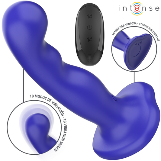 Intenseshorty Vibrator With Suction Cup Blue Remote Control | Niks.fi verkkokauppa