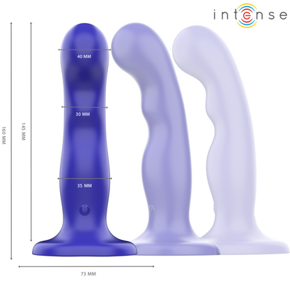 Intenseshorty Vibrator With Suction Cup Blue Remote Control | Niks.fi verkkokauppa