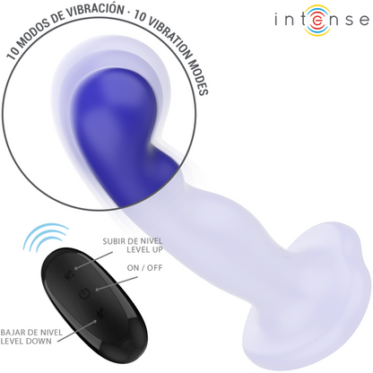 Intenseshorty Vibrator With Suction Cup Blue Remote Control | Niks.fi verkkokauppa