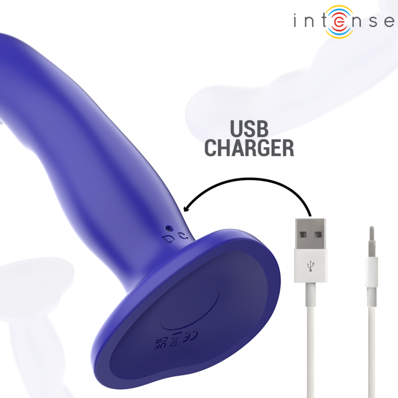 Intenseshorty Vibrator With Suction Cup Blue Remote Control | Niks.fi verkkokauppa