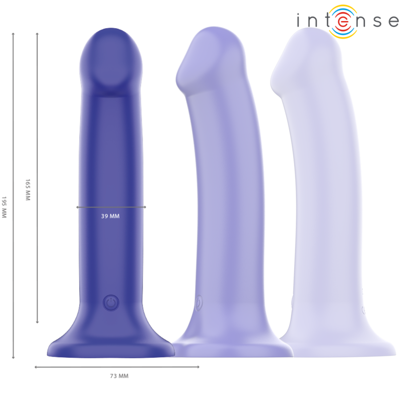 Intensevictoria Vibrator With Suction Cup 10 Vibrations Dark Blue Remote Control | Niks.fi verkkokauppa