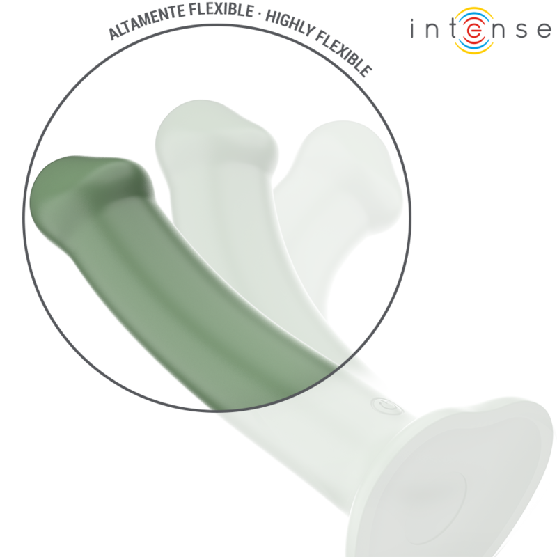 Intensebecca Vibrator With Suction Cup 10 Vibrations Green Remote Control | Niks.fi verkkokauppa