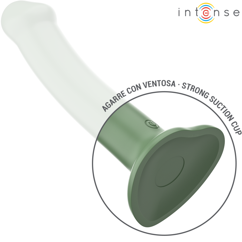 Intensebecca Vibrator With Suction Cup 10 Vibrations Green Remote Control | Niks.fi verkkokauppa