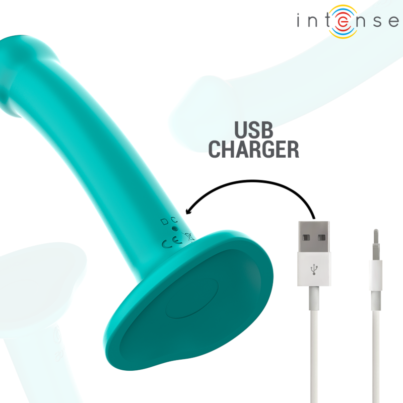 Intensekatie Vibrator With Suction Cup 10 Vibrations Blue Remote Control | Niks.fi verkkokauppa