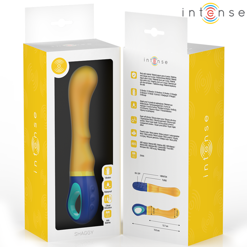 Intenseshaggy G-Spot Vibrator Yellow | Niks.fi verkkokauppa