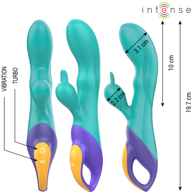 Intensefred Rabbit Vibrator Blue | Niks.fi verkkokauppa