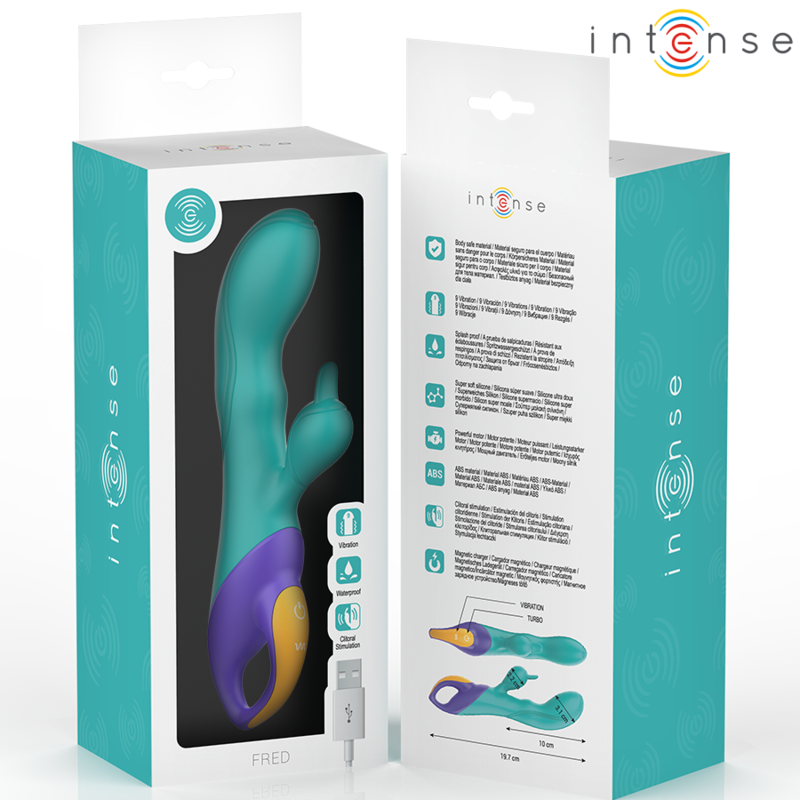 Intensefred Rabbit Vibrator Blue | Niks.fi verkkokauppa
