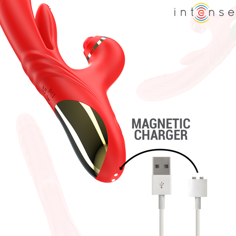 Intenserosalia Multifunction Vibrator 3 In 1 Red | Niks.fi verkkokauppa