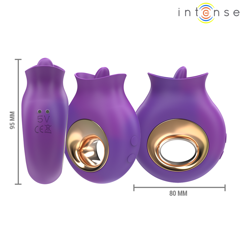 Intensetuli Clitoris Stimulator 9 Vibrations & 9 Oscillations Purple | Niks.fi verkkokauppa
