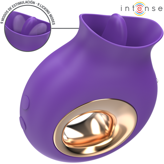 Intensetuli Clitoris Stimulator 9 Vibrations & 9 Oscillations Purple | Niks.fi verkkokauppa