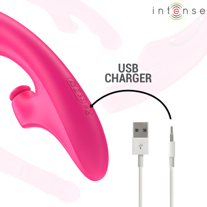 Intenseemi Vibrator 13.5 Cm Multifunction 3 In 1 10 Vibrations Pink | Niks.fi verkkokauppa