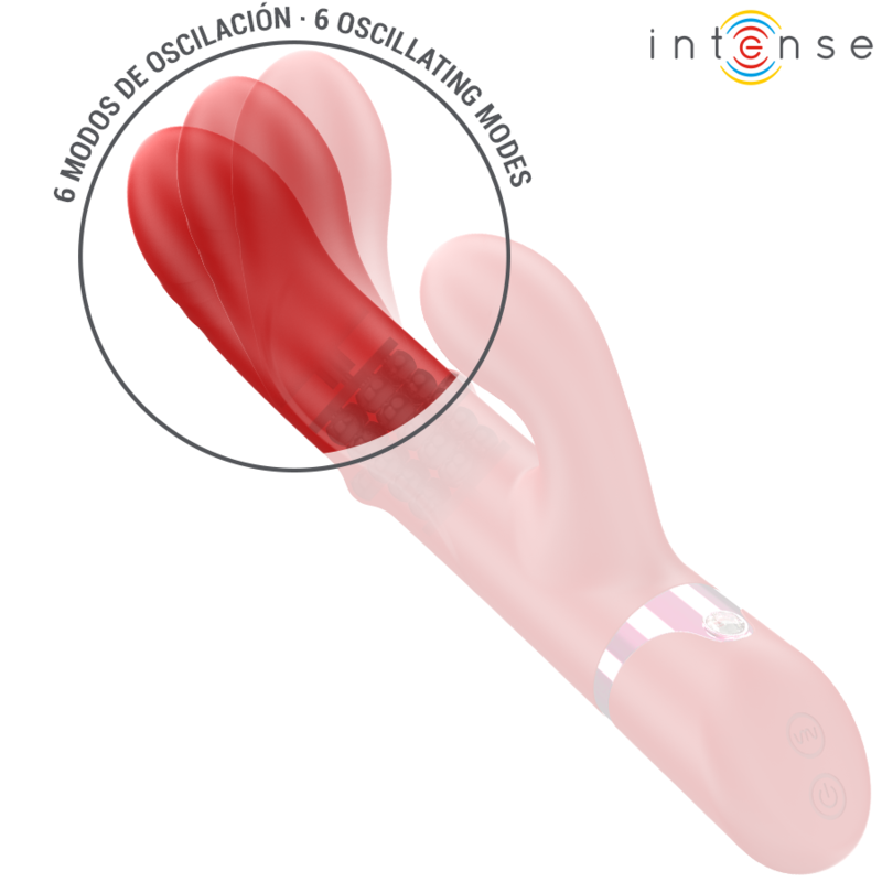 Intenselele Multifunction Vibrator Rotating & Oscillation & Stimulation Red | Niks.fi verkkokauppa